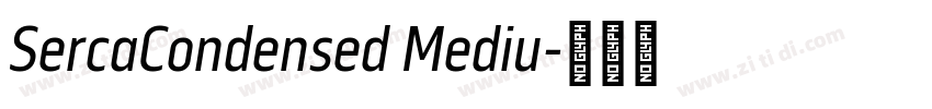 SercaCondensed Mediu字体转换